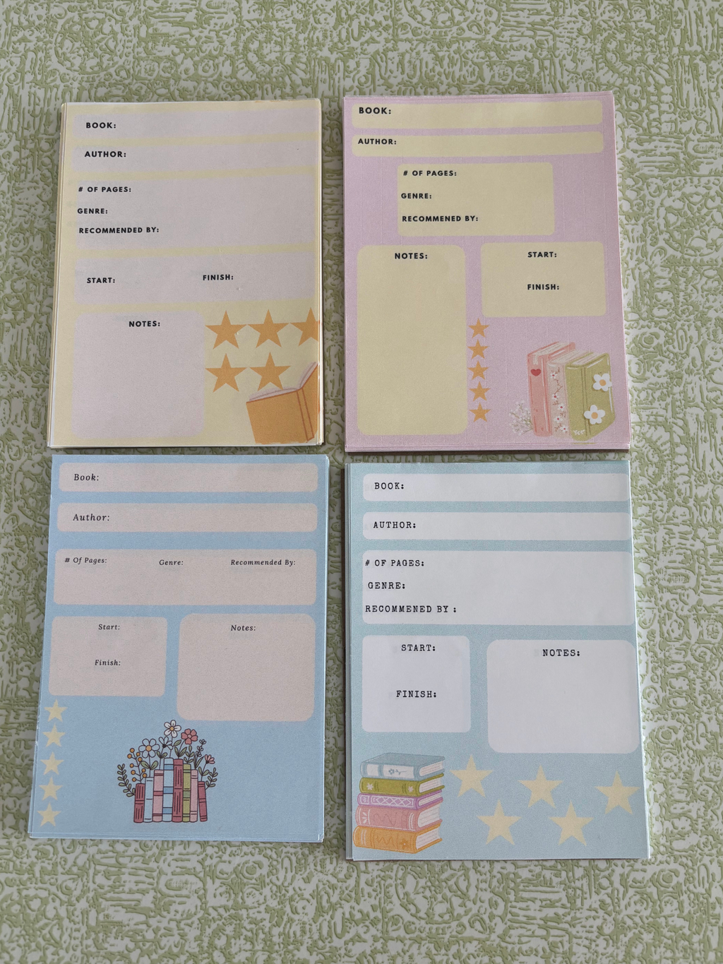 Book Review Note Pad