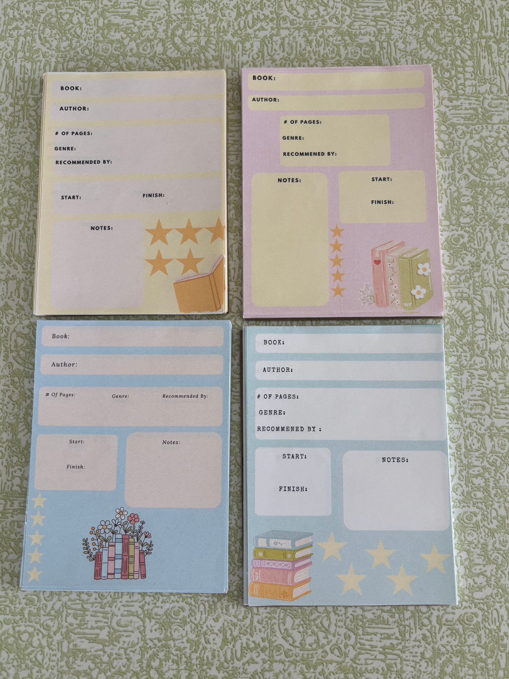 Book Review Note Pad