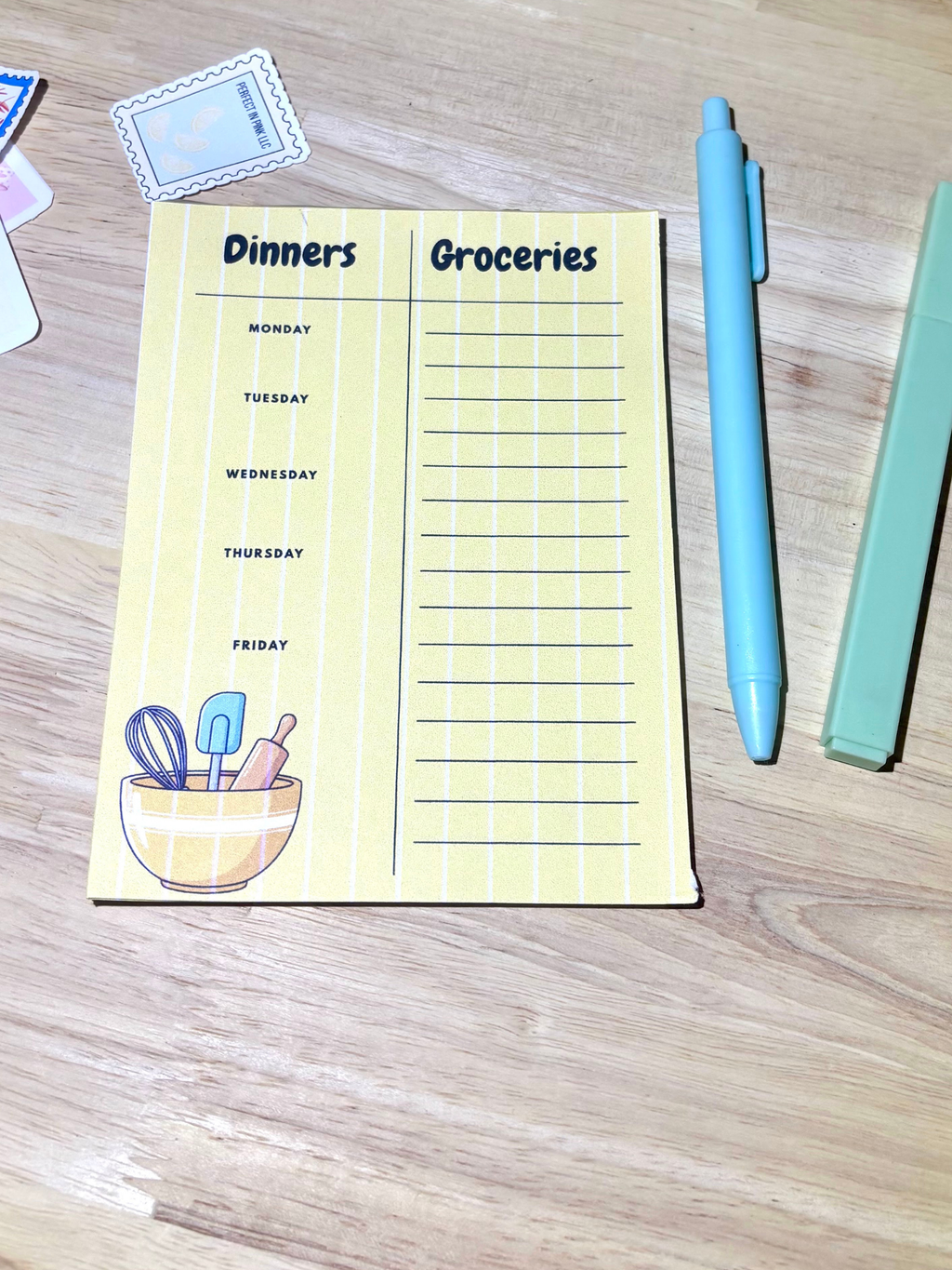 Dinner and Groceries List