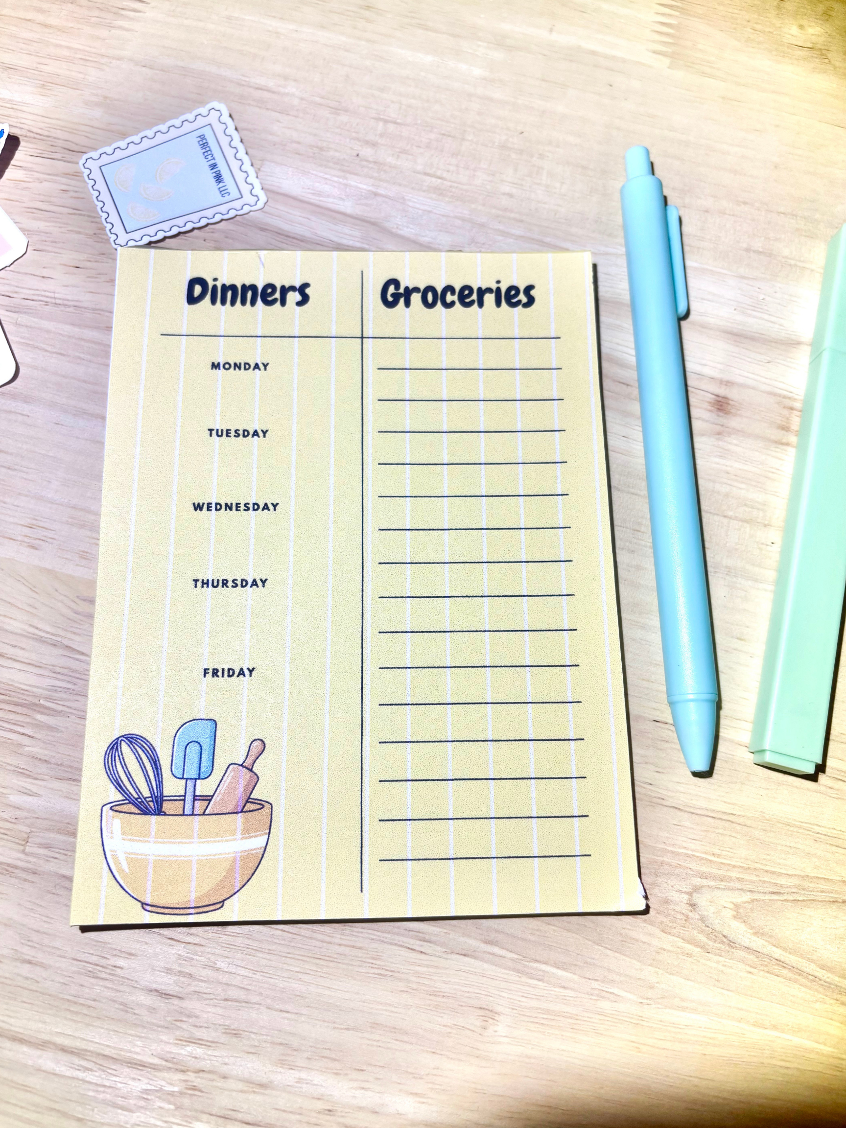 Dinner and Groceries List