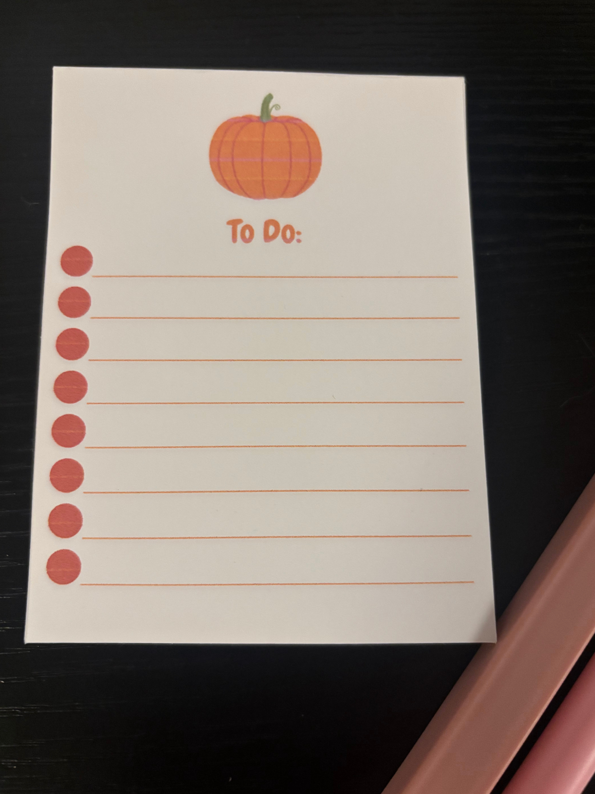 Small To Do list pad