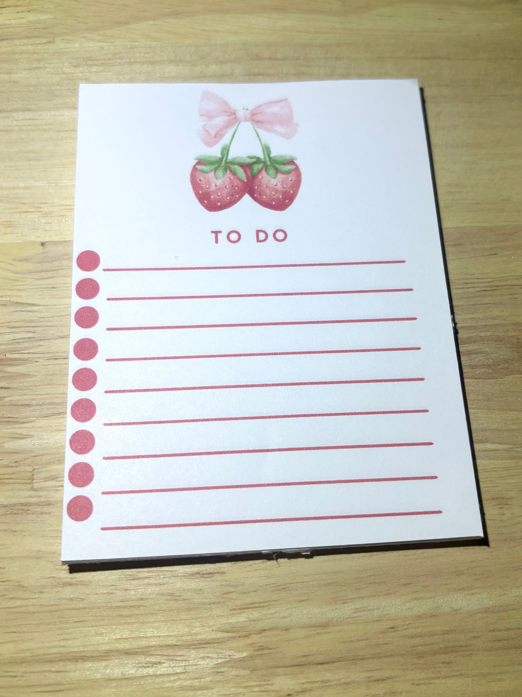 Small To Do list pad