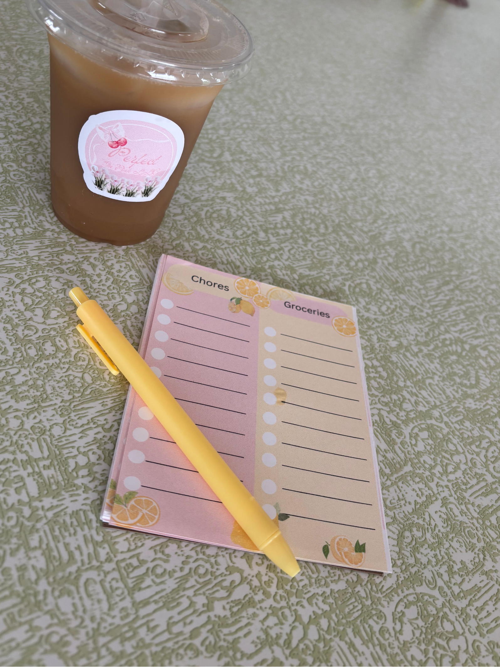 Chores and Groceries List Note Pad