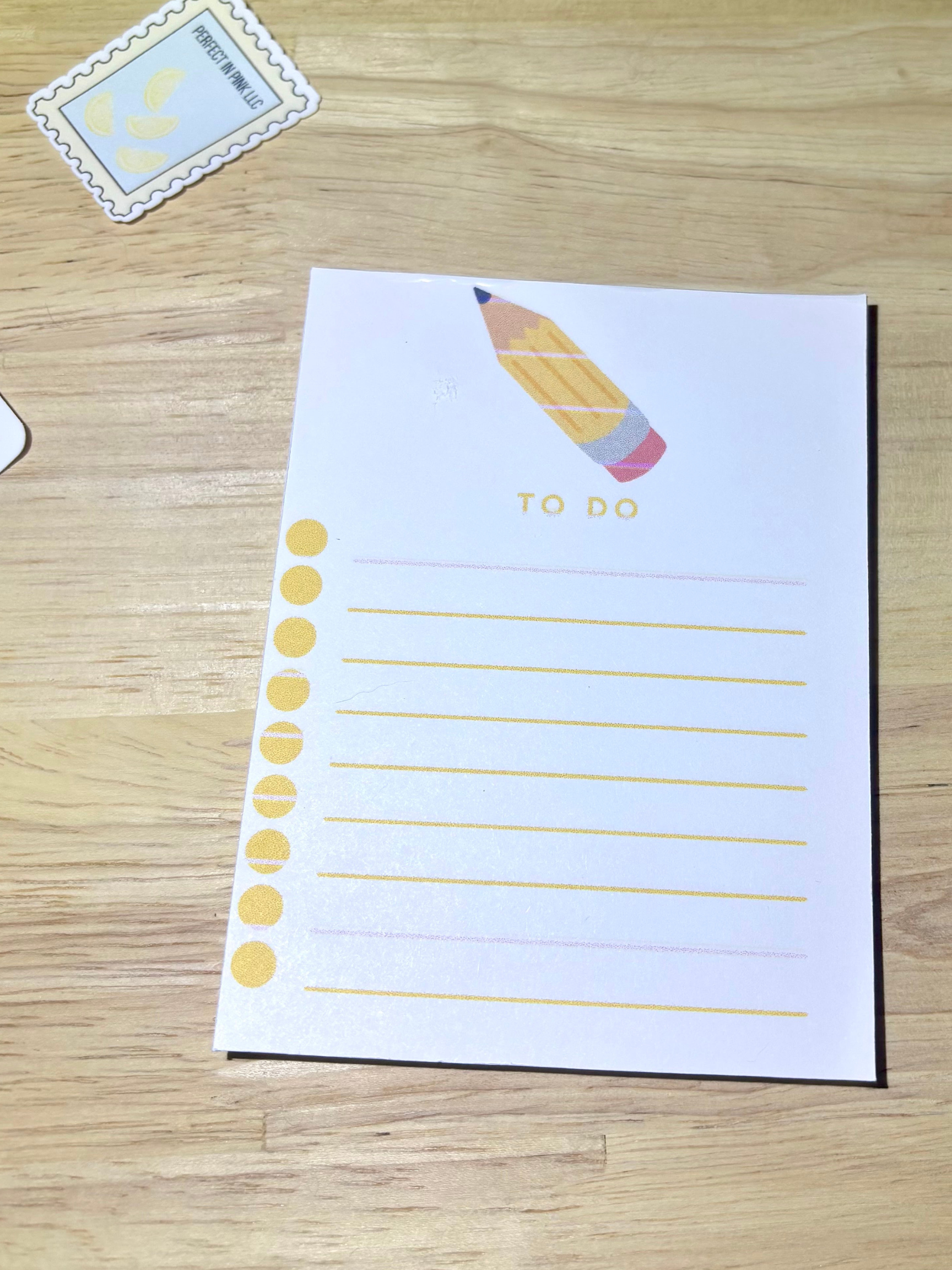 Small To Do list pad