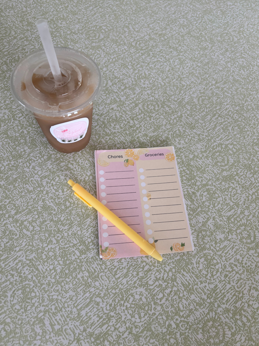 Chores and Groceries List Note Pad