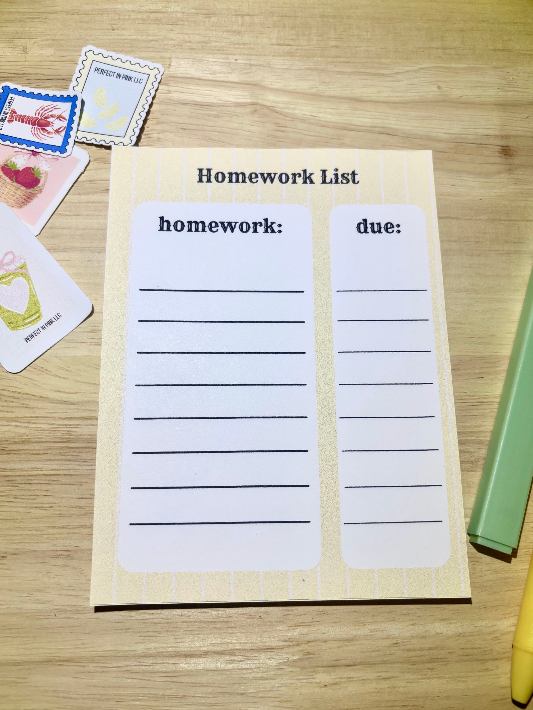 Homework List
