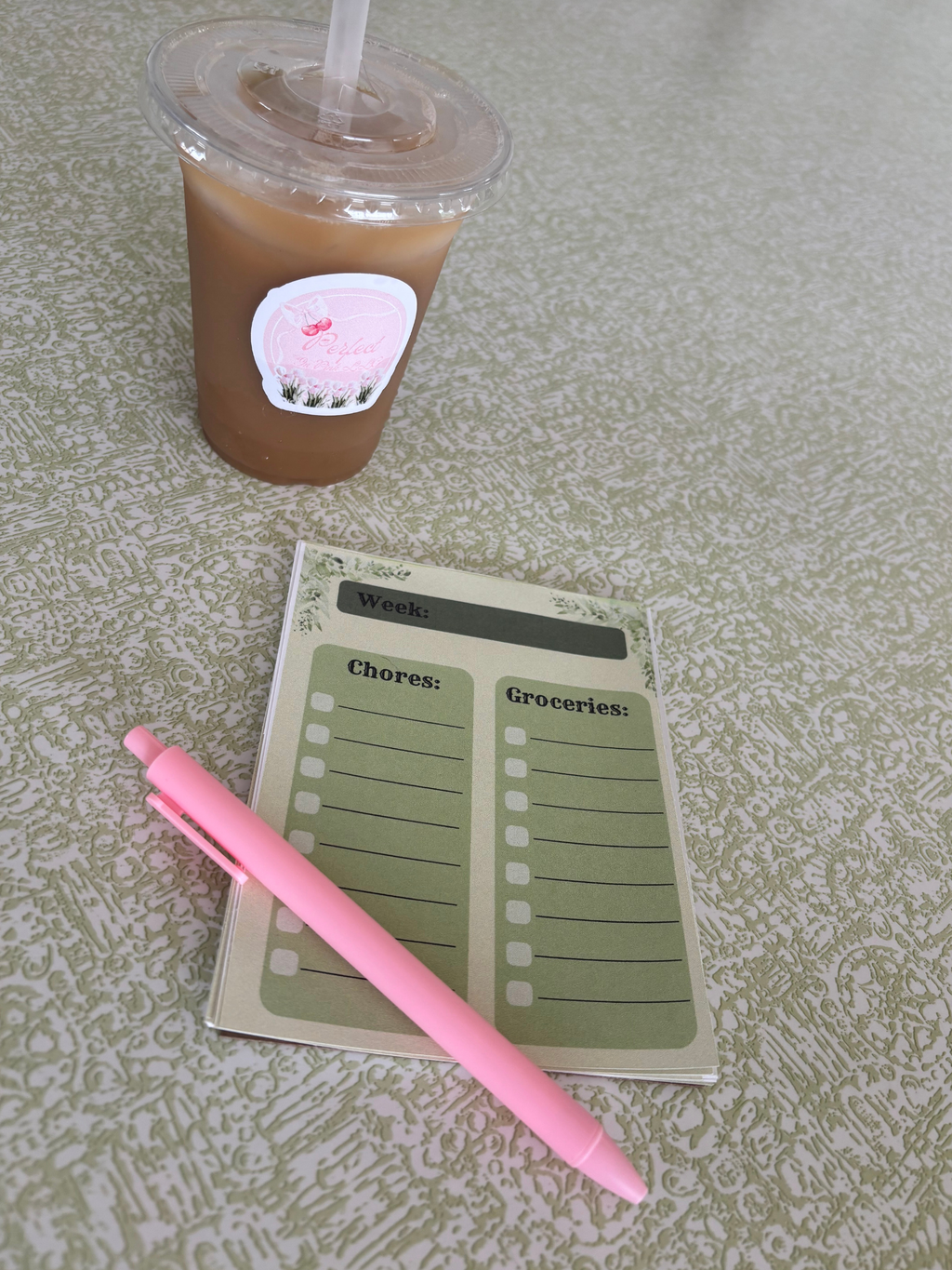 Chores and Groceries List Note Pad