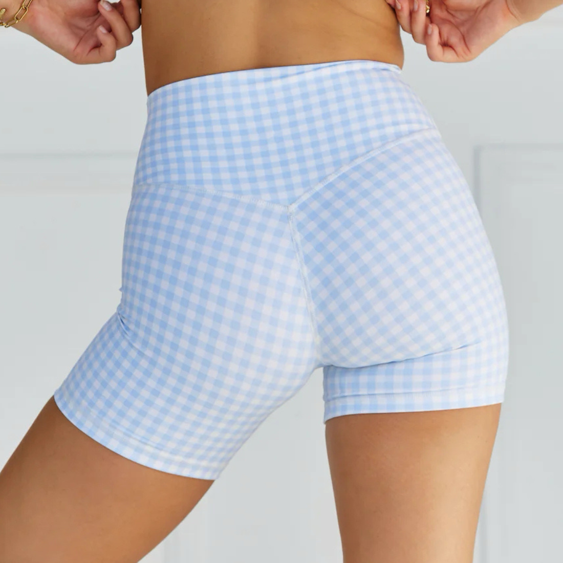 Pre-Order!!! Women's Gingham Print Athletic Shorts