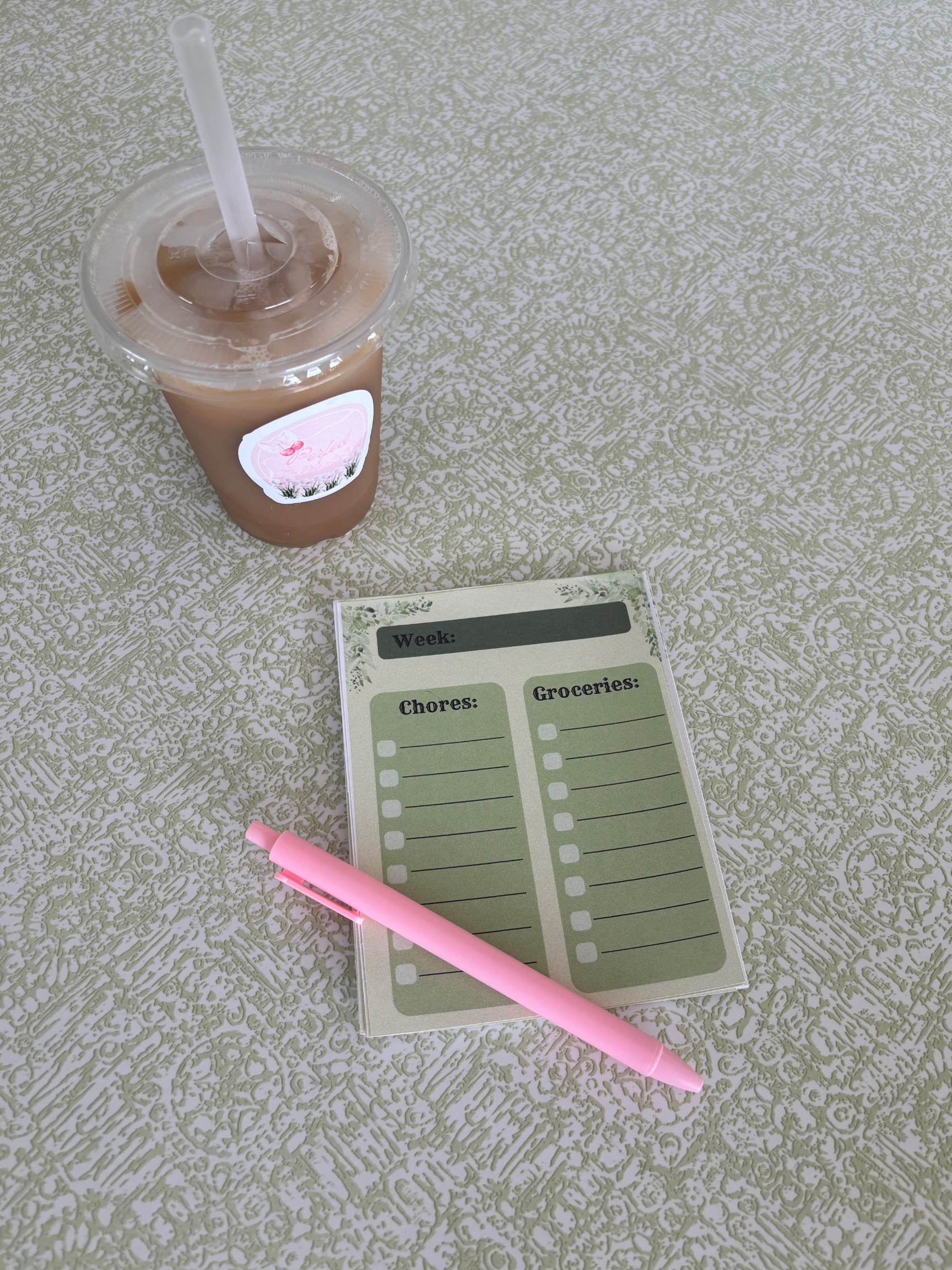 Chores and Groceries List Note Pad