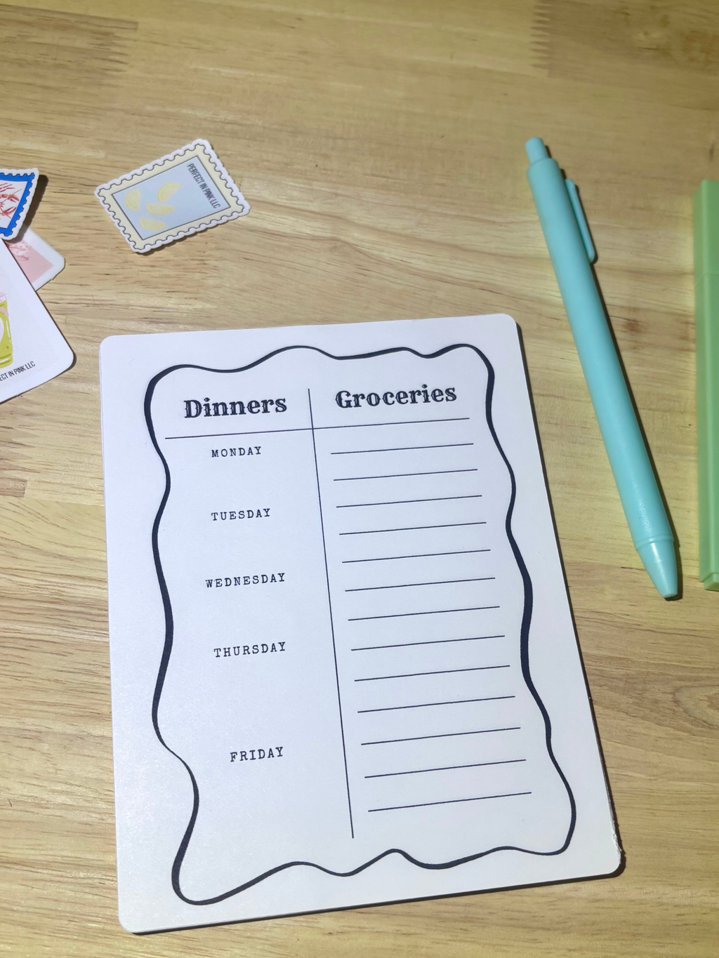Dinner and Groceries List