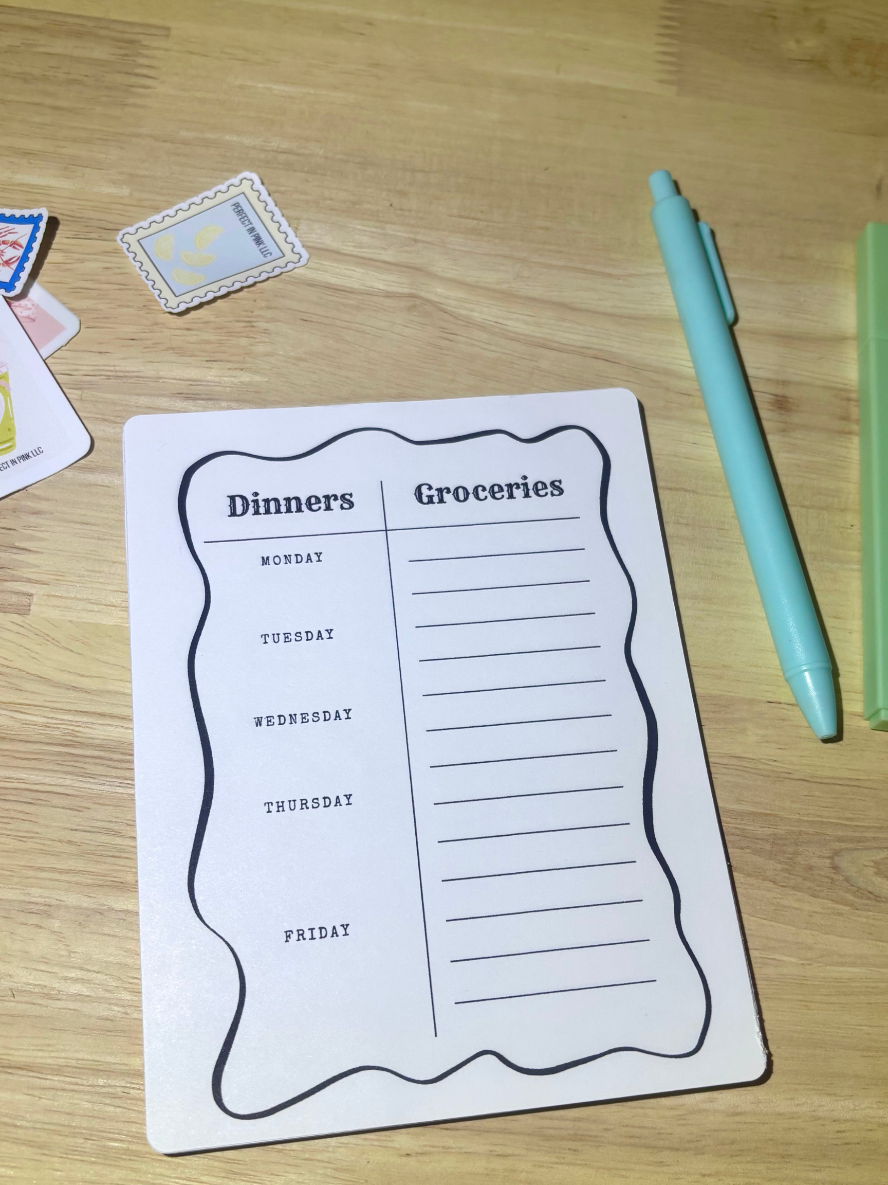 Dinner and Groceries List