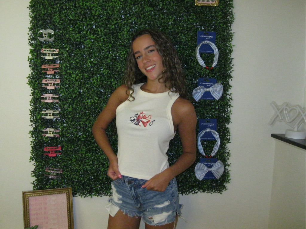 Bikini Embroidered Tank