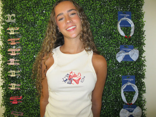 Bikini Embroidered Tank