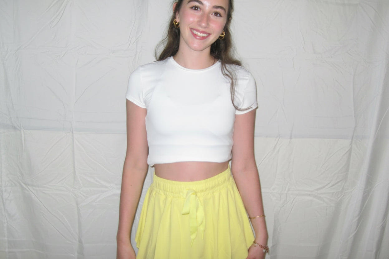 Athletic Lined Tennis Skirt